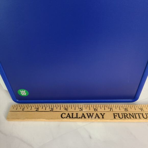 Weight Watchers Cutting Board Blue Hard Surface Not Flexible Vintage - Picture 9 of 12